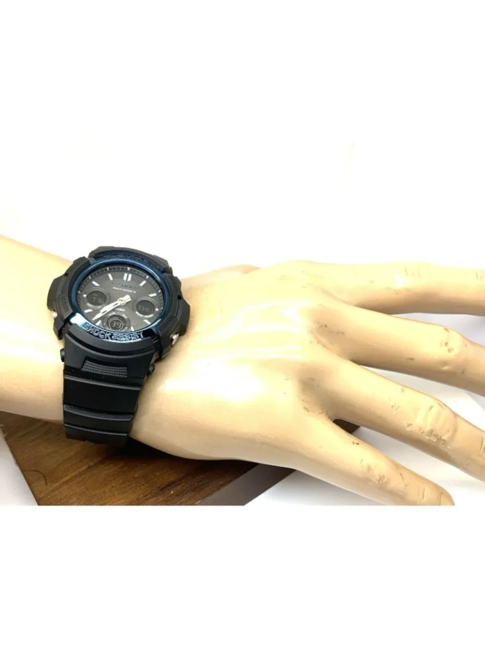 Casio G-Shock Men's Watch AWGM100 Quartz Black Resin Analog Digital 43mm 5230